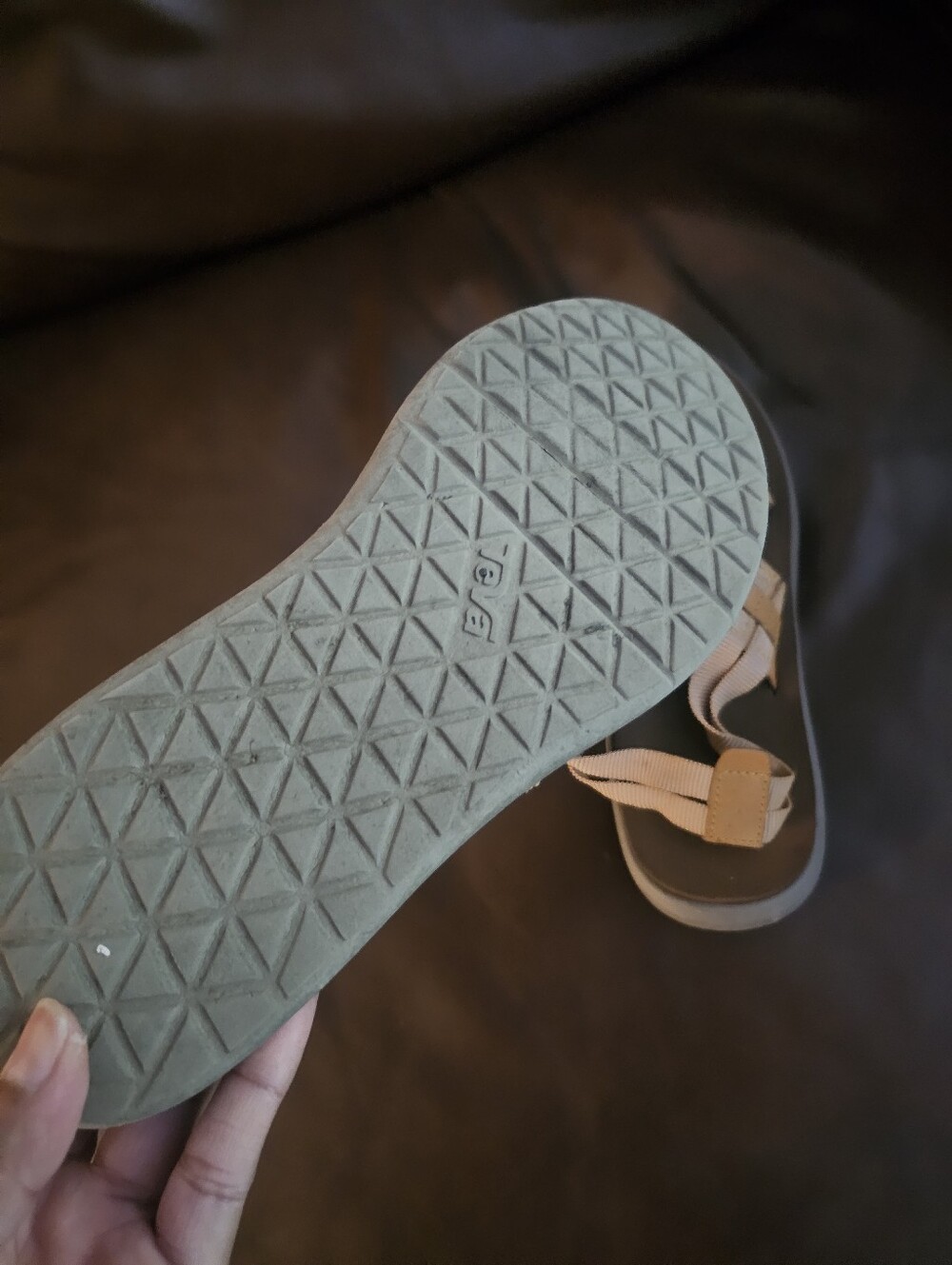 Teva Women's Strappy Sandals in Tan - Picture 5 of 6